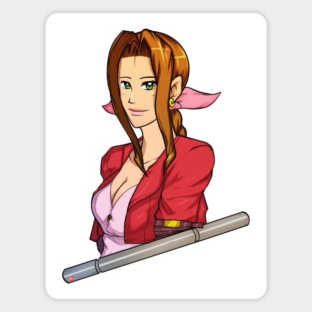 Aerith - FF7 Magnet by PRWear